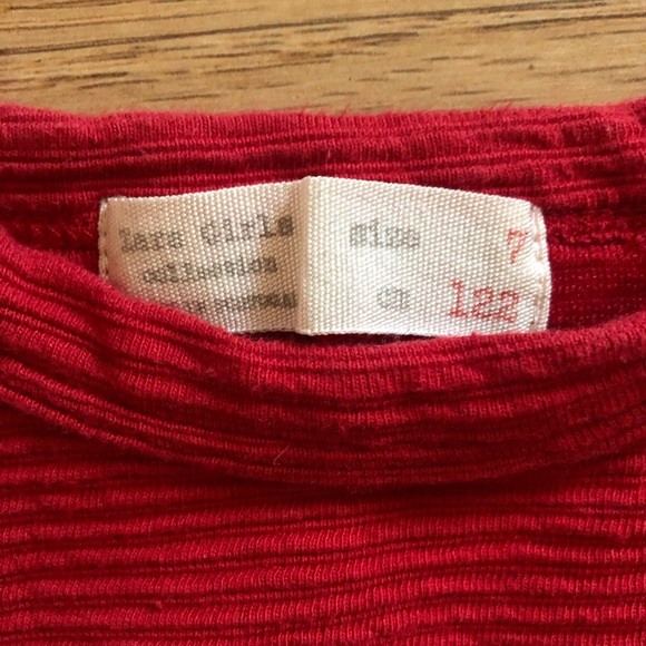 Zara Red Ruffle Sleeve Dress - Picture 2 of 7